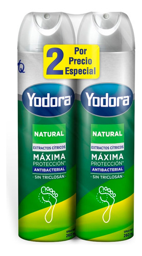 Of.yodora Spray Natural 2x260ml $especia