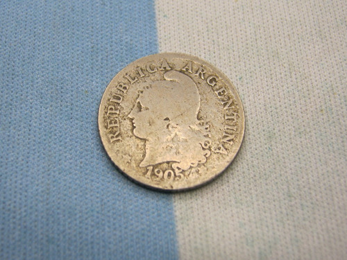 Argentina Niquel 5 Centavos 1905  Cj 136