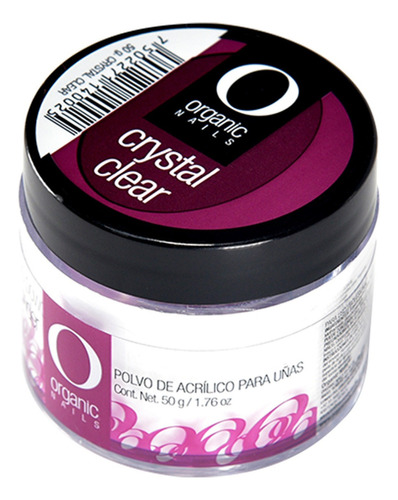 Polvo Acrílico Uñas Crystal Clear 50g By Organic Nails