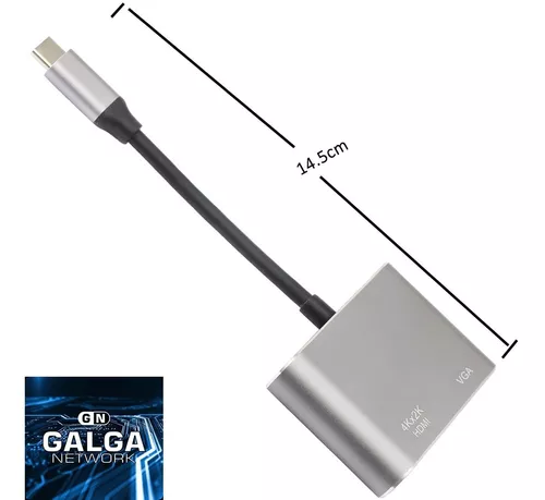 Adaptador USB a HDMI VGA convertidor USB 3.0 a HDMI 1080P HDMI y VGA -  NITRON