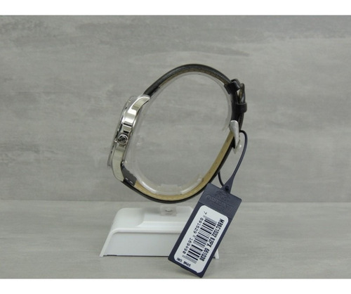 Relogio Masculino Prata Orient Com Data Pulseira De Couro