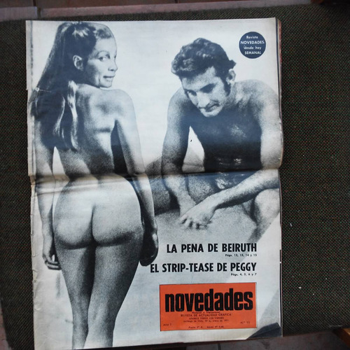 Peggy Cordero Se Desnuda En El Teatro / Semanario De 1971