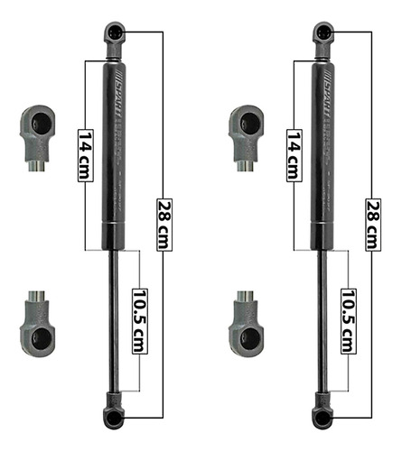 Set 2 Amortiguadores Cajuela Spart Volkswagen Bora 05_10