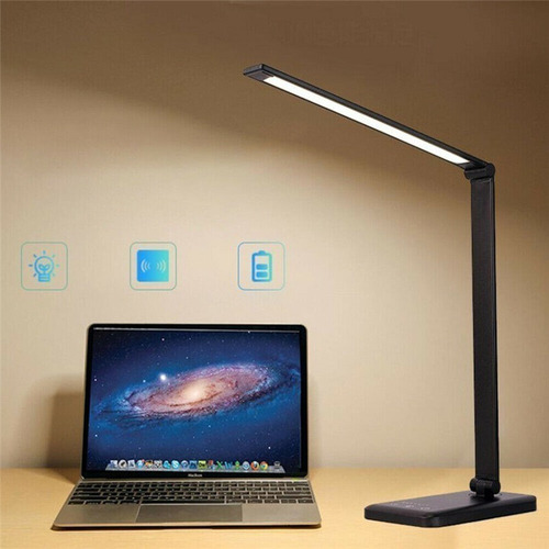 Lámpara De Escritorio De Estudio Led Con Cargador De Oficina