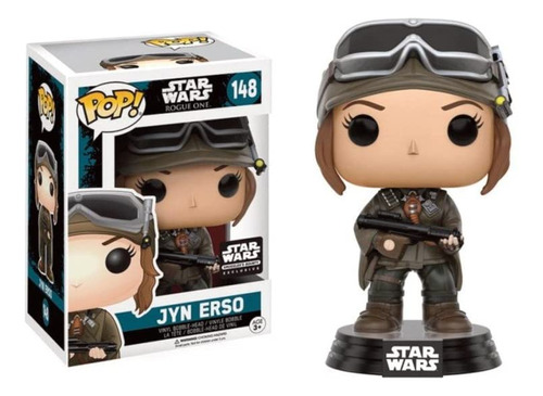 Bobble Head De Vinilo Funko Pop! Star Wars, Jyn Erso, Rogue