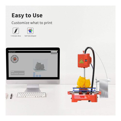 Impresora 3d Para Niños Mini De Escritorio 100x100x100mm