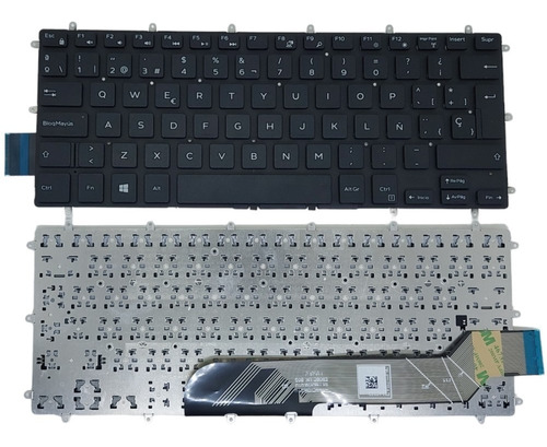 Teclado Negro Para Dell Inspiron 13-5378 13 5568 5578 5579