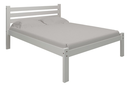 Cama 2 Plazas En Madera Maciza Estilo Minimalista - 1433.140