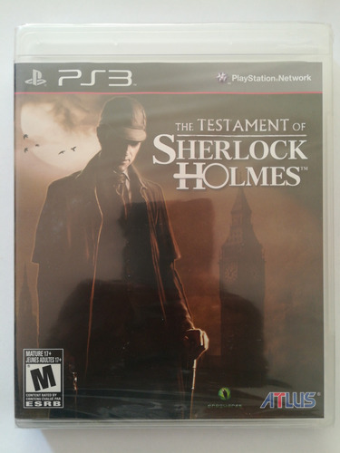 The Testament Of Sherlock Holmes Ps3 Nuevo Original Sellado