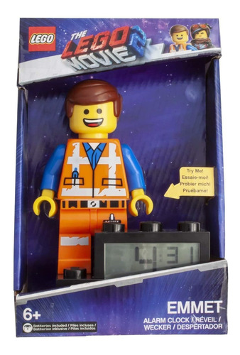 Reloj Despertador Con Minifigura De Emmet Para Niños De Lego
