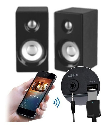 Imagen 8 de 10 de Transmisor Receptor Usb Bluetooth 5.0 Tv - Aux / Rx - Tx