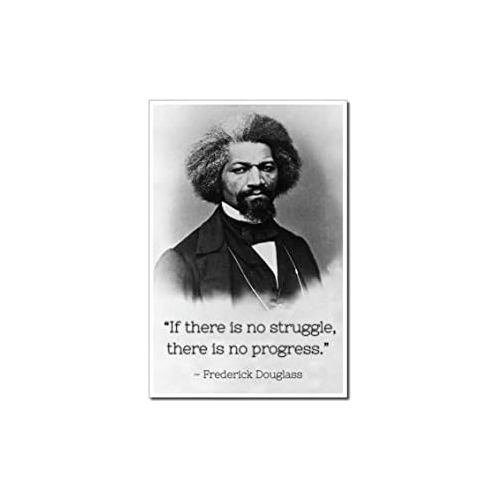 Póster De Frederick Douglass Cita  Si No Hay Lucha, No...