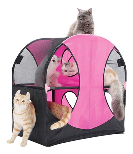 Montree Cat Tree House Play Tent Condo Activity Tower T...