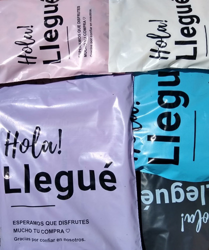 Imagen 4 de 4 de Bolsas Hola Llegue Ecommerce 20x35 X50u Llega X Correo