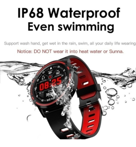 Relógio Smartwatch L8 Sports Prova D'água Ios Android Ip68
