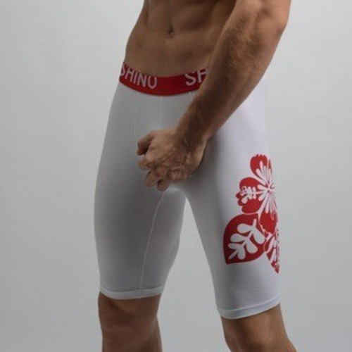 Lencería - Boxer Largo Para Hombre Blanco Talla M