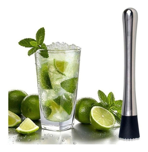 Imagem 2 de 8 de Macerador Socador De Caipirinha Para Drinks E Cozinha Inox