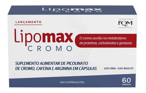Suplemento Alimentar Lipomax Cromo Com 60 Cápsulas - Full