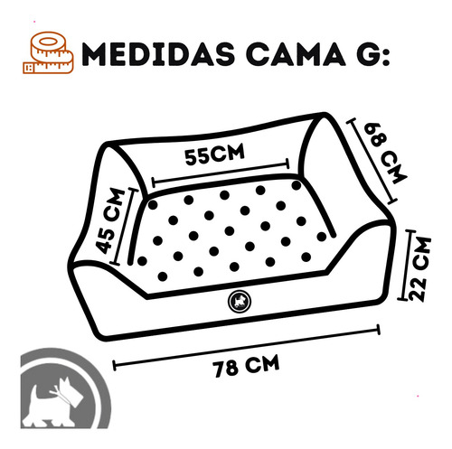 Cama Impermeável G (78x68cm)