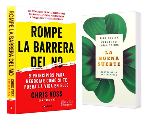 Rompe La Barrera Del No + Buena Suerte Pack 2 Libros