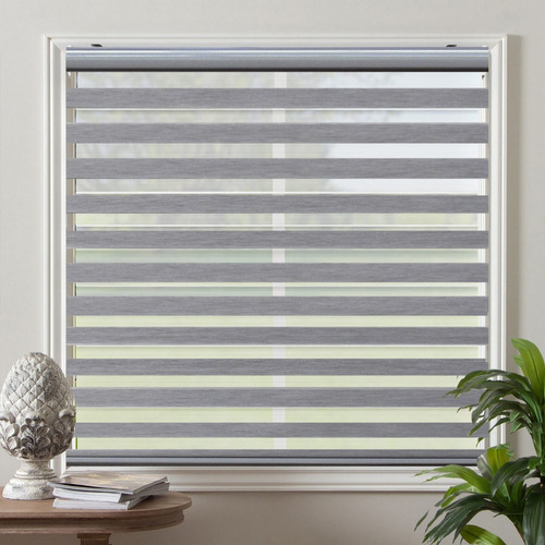 Persiana Duo Sheer Elegance Premium 180cm X 250cm Color Gris