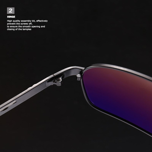 Gafas De Sol Polarizadas De Moda De Marco Grande Para Hombre