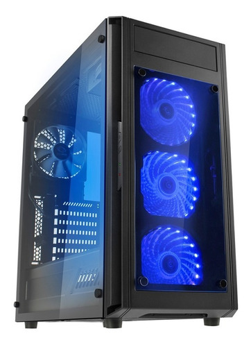 Gabinete Gamer Raidmax Alpha Prime A15 Black Remoto Rgb Led