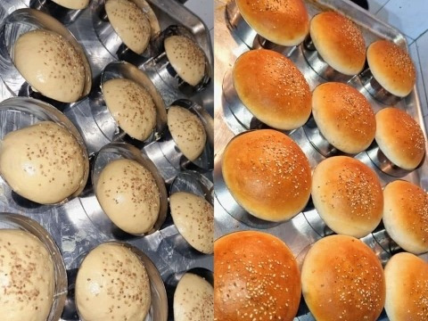 Moldes Para Hornear Pan De Hamburguesa X Docena