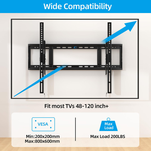 Soporte De Pared Home Vision Tilt Para Televisores Curvos Pl