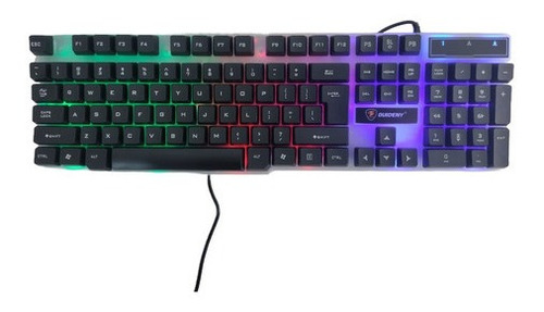 Teclado Gamer Alambrico Retroiluminado Color Rgb Usb Pc 2.0