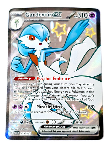 Paldean Fates Gardevoir Ex (shiny) Pokemon Tcg