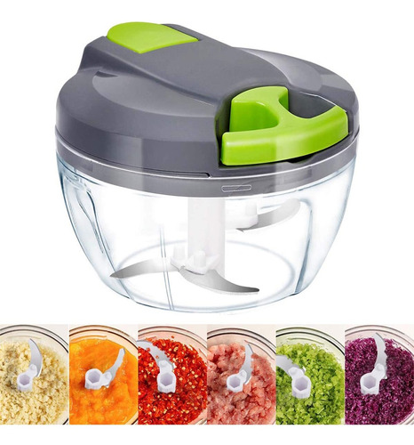 Picadora Manual 5-second Chopper Utencilio De Cocina