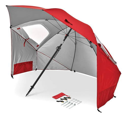 Sombrilla Sport-brella Moderna 243 Cm Upf 50+ Roja