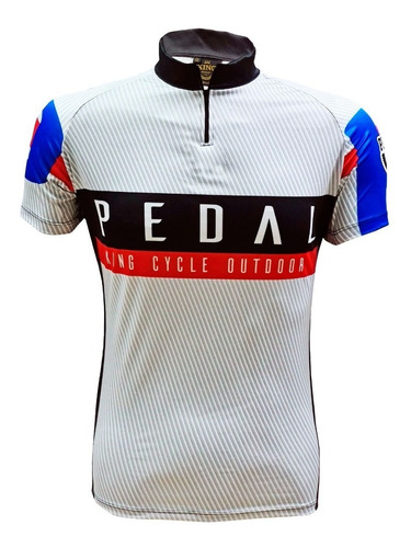 Imagem 1 de 3 de Camiseta De Ciclismo King Brasil 3 Bolsos - Pedal 04
