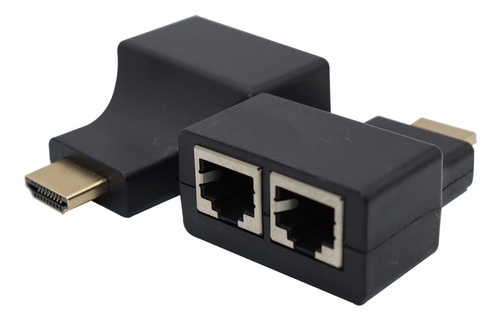 Adaptador Hdmi 3d Cabo De Rede Utp Rj45 Cat5/6 Lan Ate 30m