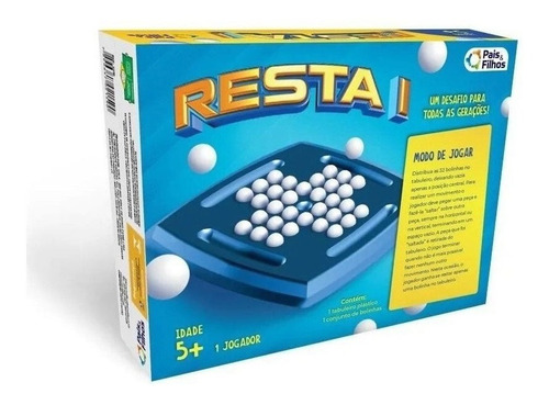 Imagem 3 de 3 de Jogo De Tabuleiro Resta 1 - Pais E Filhos