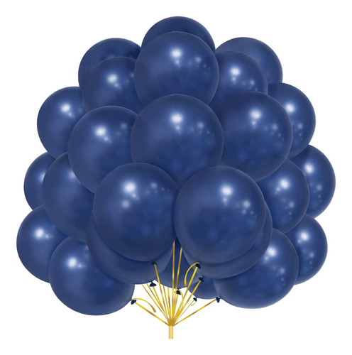 Globos Color Azul Oscuro Vintage 50 Unidades Tamaño R5