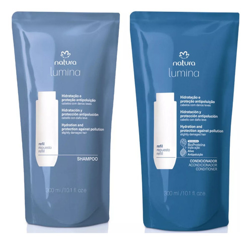 Kit Shampoo + Condicionador Purificante Lumina Natura Refil