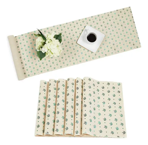 comprar Camino Mesa Comedor Mantel Individual 6 Unidad Color Verde