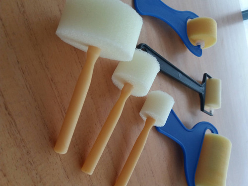 Imagen 4 de 7 de Kit Taponadores Esponjas Rodillos Goma Espuma