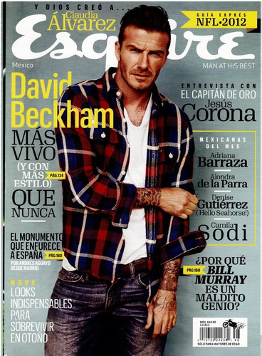 Revista Esquire - David Beckham - Septiembre 2012