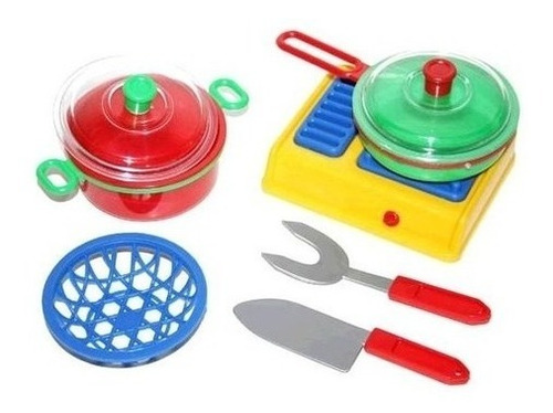 Set Petit Gourmet Cocina Anafe Con Ollas Panera Acc Nena Mca