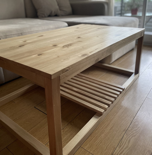 Mesa Ratona De Madera De Álamo Marrón Claro