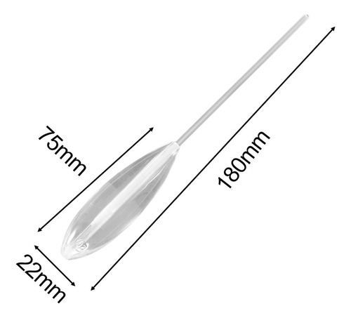 Flotador De Pesca Bobber Acrílico Transparente, Equipo