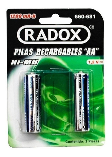 Pila AA Radox 660-681 Cilíndrica