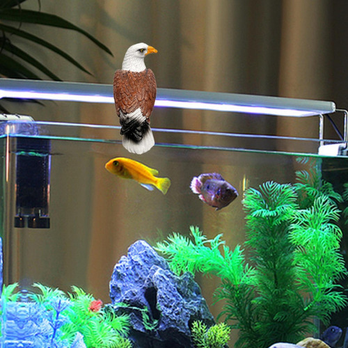 Figura De Pájaro En Miniatura, Adorno De Acuario, Águila
