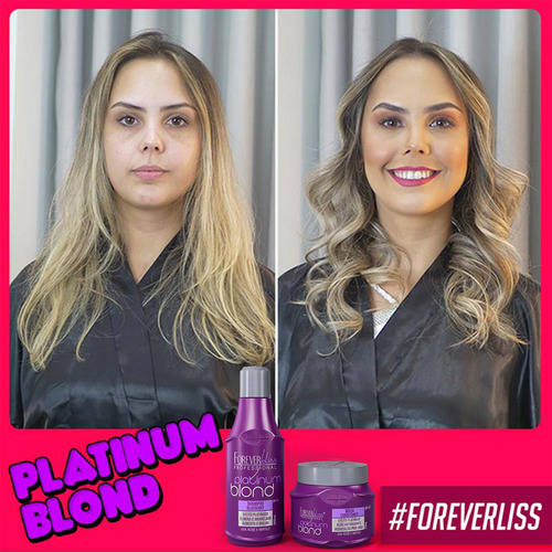Platinum Blond Sh+másc E Másc Banho De Pérola - Forever Liss