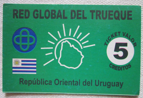 Billete Trueque Uruguay 10 Creditos Nodo Maroñas