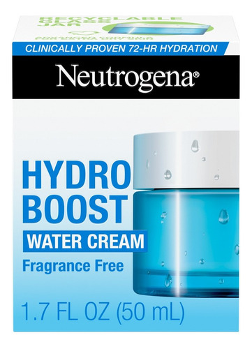 Neutrogena Crema De Agua Extra Hidratante Sin Fragancia Hydro Boost 1.7 Fl Oz 50 Ml Con Hidratantes Hialuronico Y Lipidos