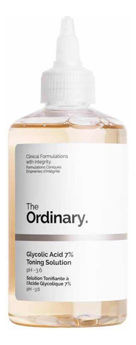 The Ordinary - Solución Tonificante De Ácido Glicólico Al 7% Momento de aplicación Noche Tipo de piel Mixta